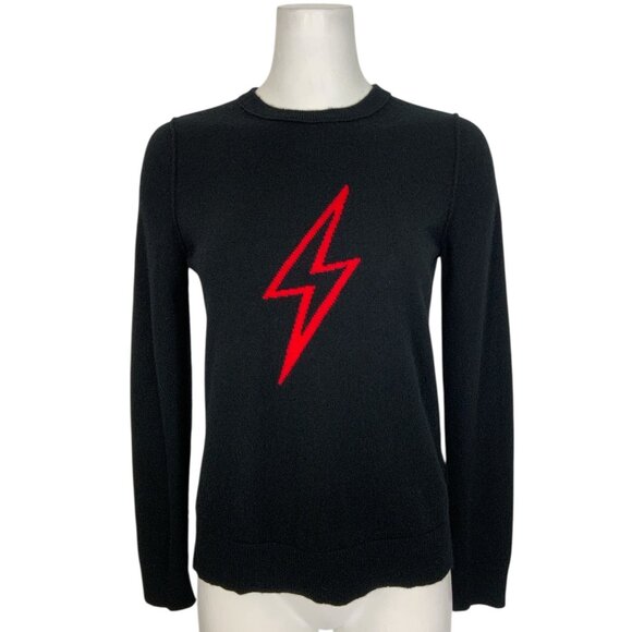 Zadig & Voltaire Sweaters - Zadig & Voltaire Miss Flash Sweater M Black Crewneck Wool Cashmere